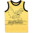 thumbnail image 3 of BATMAN Warner Bros Boy's 3 Pack Short Sleeve Shirt, Undershirt and Shorts Set, Dark Gray, Size 2T, 3 of 7