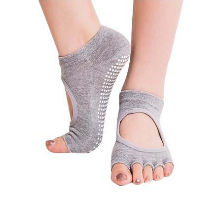 Core 3 Pair Pack - Peep Toe Yoga Socks 3 Pair Pack