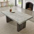 thumbnail image 5 of Roundhill Furniture Sorlen Modern 72" Dining Table with 3D Faux Concrete Top, 5 of 8