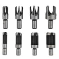 thumbnail image 2 of 8Pcs Wood Dowel Drill Bits Four Flute Dowel Hole Cutter Round Shank Claw Tapered, 2 of 12
