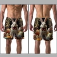 thumbnail image 3 of luoweisi Men's Beach Shorts Quick Dry Swim Trunks with Mesh Lining Easter Rabbit L, 3 of 5