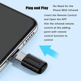 thumbnail image 4 of CATPAN Universal Mini Smart IR Remote Controller iOS Android Mobile Phone Infrared Controller Smartphone Infrared Controller Adapter for Using in Control Most Home Appliances (Type C, Black), 4 of 9