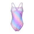 thumbnail image 4 of Hienoo Girl'S Rainbow Colorful One-Piece Swimsuit Quick-Dry Beach Bathing Suit, 4 of 5