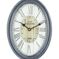 thumbnail image 4 of DecMode 15"H, 8"W Black Metal Pocket Watch Style Wall Clock (2 Count), 4 of 11