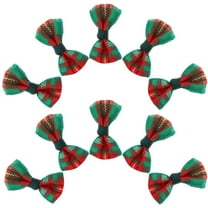 HONITANO 30Pcs Mini Bow Tie Tiny Craft Bows for Handicraft Enthusiasts Christmas Decorations