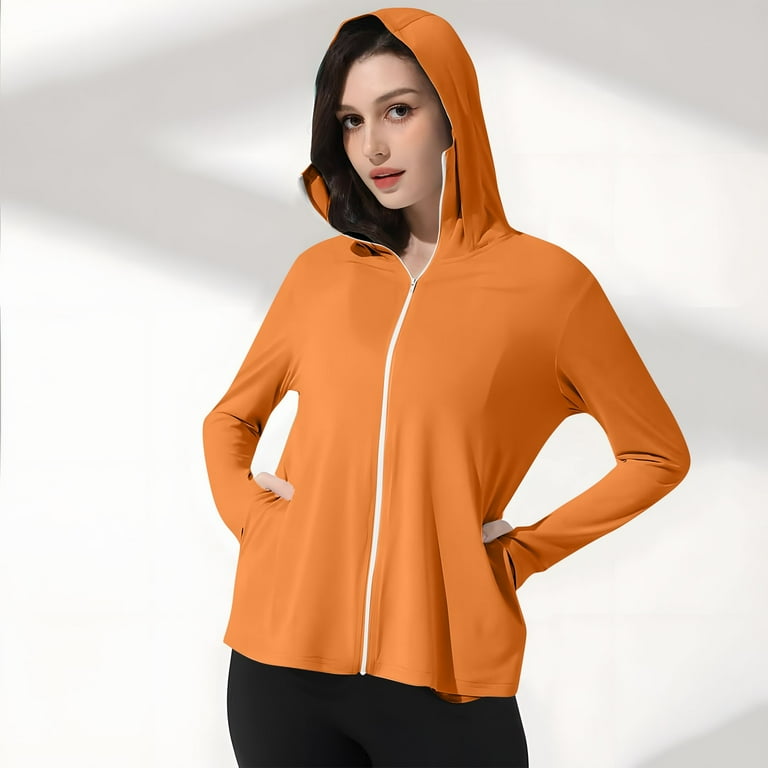 Women Blazers Ladies Sun Protection Hoodie Jacket, Light Weight