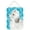 Poodle - White, variant on Grey Standard Poodle Winter Wall or Door Hanging Prints