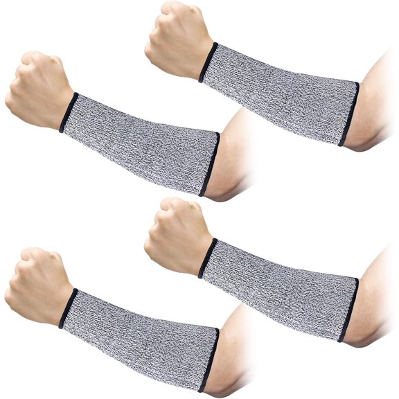 Arm Protection Sleeves Level 5 Protection Cut Burn Resistant Sleeve Anti Abrasion Forearm Cover Protector Grey