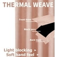 thumbnail image 5 of 2 Pack: Kate Aurora Hotel Chic Blackout Grommet Top Window Curtains - Rose/Pink, 5 of 6