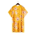 thumbnail image 4 of IROINNID Savings Plus Size Cardigan for Women Flowy Kimono Cardigan Open Front Dress Printed Chiffon Blouse Loose Tops,Yellow, 4 of 9