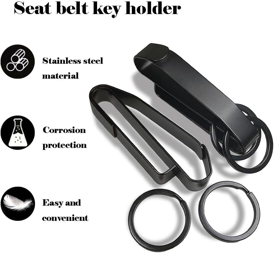 2 Pack Duty Belt Key Holder, Tactical Key Rings for Police and Fire Agencies
