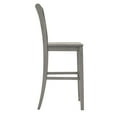 thumbnail image 6 of Weston Home Farmhouse Vintage Double X Solid Wood Bar Height Chair, Set of 2, Antique Grey, 6 of 6
