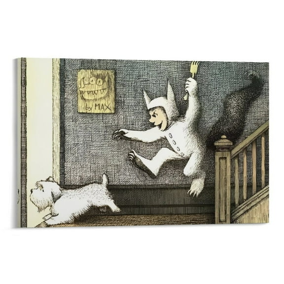 Maurice Sendak Print Painting (10) Canvas Wall Art Poster Decorative Bedroom Modern Home Print Picture Artworks Posters 20x30inch(50x75cm)