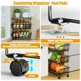 thumbnail image 3 of Cesta para frutas y verduras Gsiekare de 4 niveles, apilable con ruedas, 3 of 7
