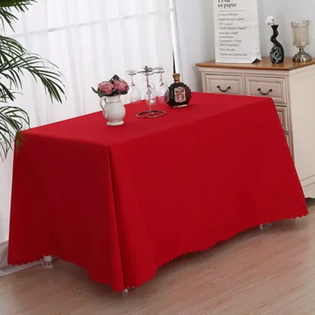 

Touiyu Polyester Rectangle Tablecloth Stain Water Resistant Table Cover for Kitchen Dining Room