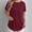 Red, variant on Swuxness Women Short Sleeve Casual T Shirts, Spring and Summer Tops, Ladies Crew Neck Solid Color Fashion Comfortable Loose Pullover Tee Red, XL