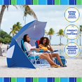 thumbnail image 5 of Rio Beach Chaise de Plage Pliante à 4 Positions, Hauteur Prolongée 17 Pouces, Turquoise, 5 of 5
