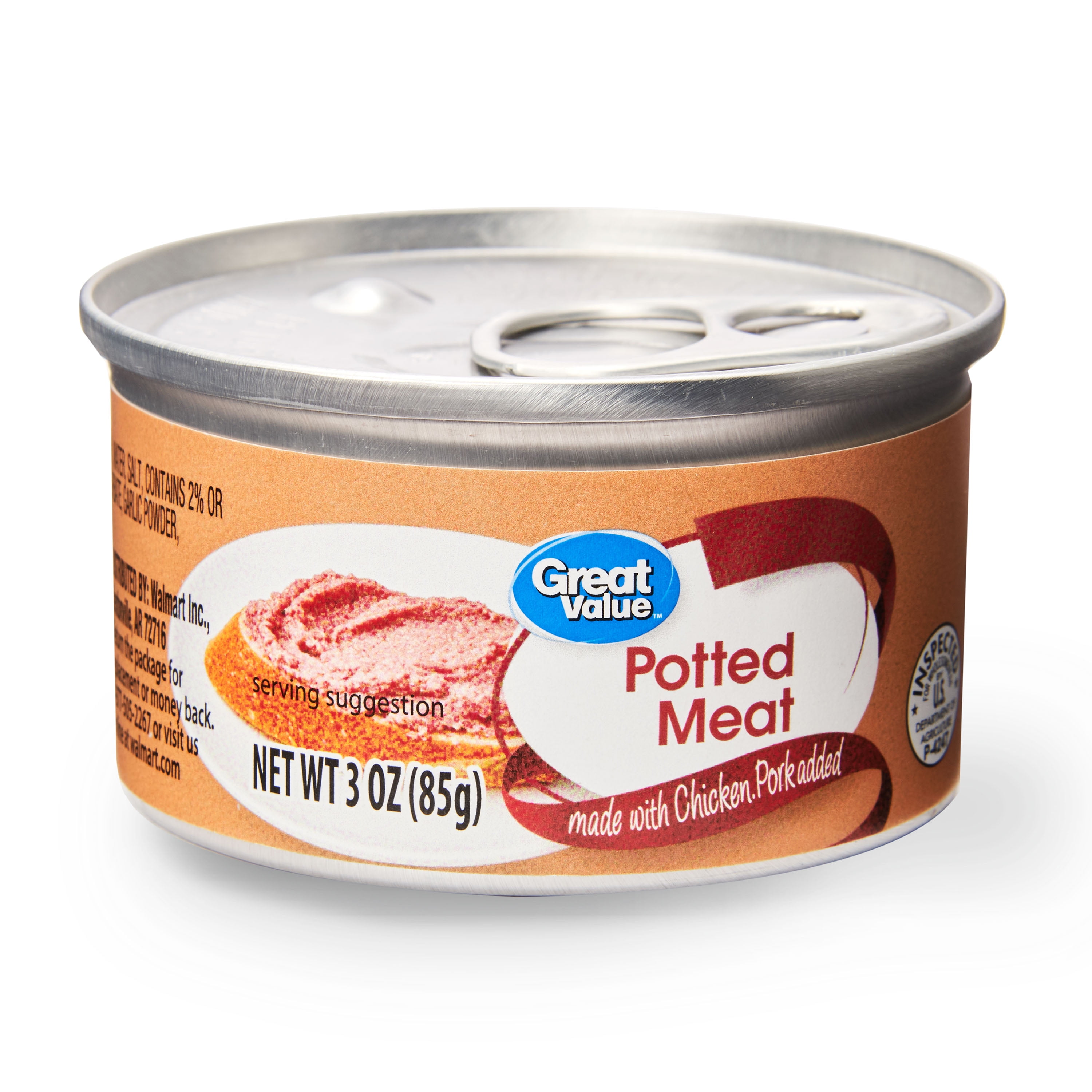 Great Value Potted Meat, 3 oz Can - Walmart.com.