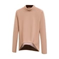 thumbnail image 2 of GILIGEGE Turtleneck Shirt Women Basic T Shirts Long Johns Undershirt Long Sleeve Shirts Basic Top Slim Fit Shirt Classic Solid Color Womens Tops Tunic Top Thermal Layering Tops Pullover Shirts XL, 2 of 9