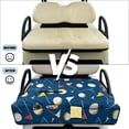thumbnail image 6 of COEQINE Golf Cart Seat Covers/Seat Towel Fit for EZGO Yamaha Club Car, Lightweight Seat Cushions Accessories Compact Bag-Style Folding, 51.2x30.3 Inch, Golf Ball Flag Dark Blue, 6 of 8