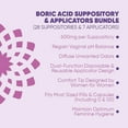 thumbnail image 3 of Seroflora Boric Acid Vaginal Suppositories for Women with Suppository Applicators - Boric Acid Pills Support Vaginal Odor Control - 30 Suppositories 7 Applicators, 3 of 7