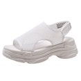 thumbnail image 1 of Sandalias transpirables de moda para mujer, sandalias casuales con boca de pez y fondo de bizcocho Wmkox8yii shjk2132, 1 of 3