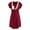 Wine red, variant on Women Maternity 3 in 1 Delivery/Labor/Nursing Nightgown Short Sleeve Pleated Maternity Sleepwear for Breastfeeding Hospital Sleep Dress,,S-2XL