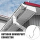 thumbnail image 3 of 2 piezas de lluvia Gutter Rack Soportes de canalones de hierro Soporte de canaleta resistente para la gameta de la gameta de servicio pesado, 3 of 6