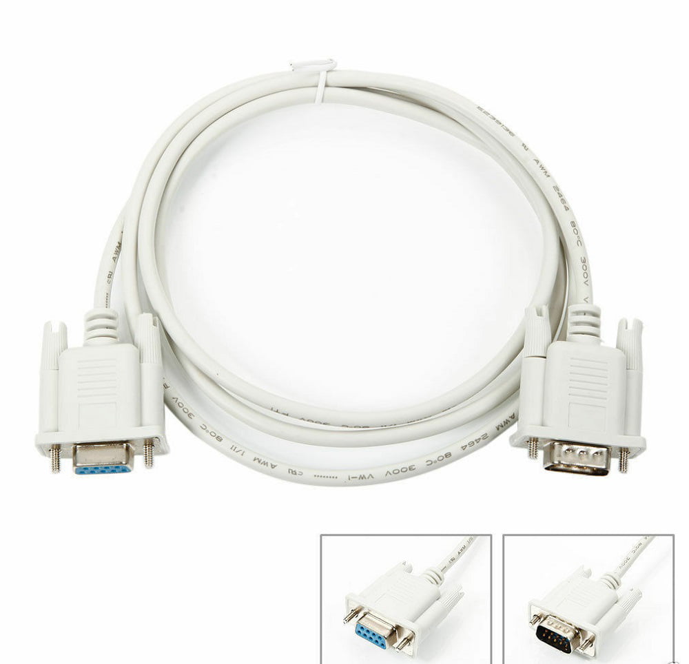 1.5M 5FT 9 Pin Extension Cable NEW Serial Direct Male to Female RS232 DB9 M-F 