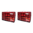 thumbnail image 2 of Kearding 100 Uds adornos de bolas de Navidad decoración de árbol compromiso festivo Rojo 100 piezas 2piezas, 2 of 4