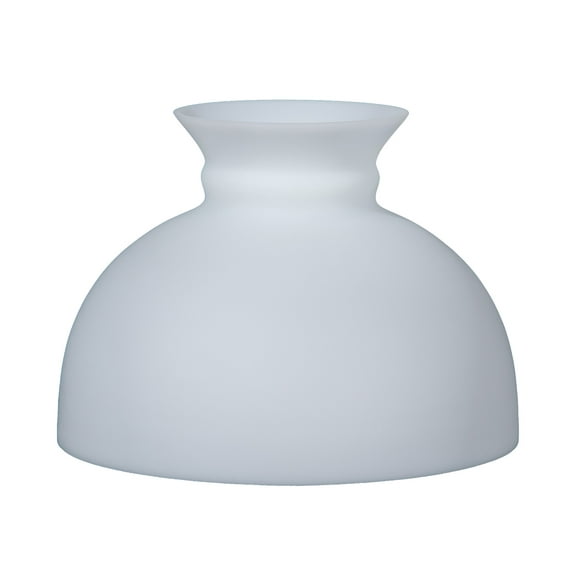 B&P Lamp® 10 Inch Diamter Satin Opal Glass Student Style Lamp Shade With Plain Top