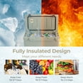 thumbnail image 6 of Costway 50 QT Rotomolded Cooler Portable Ice Chest Ice Retention for 5-7 Days Tan, 6 of 10