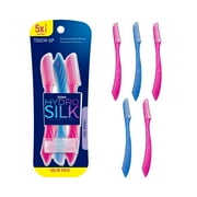 Schick Hydro Silk Touch-up Dermaplaning Tool with Precision Cover, 5 Ct, Womens Facial & Eyebrow Razor