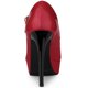 thumbnail image 3 of Zapatos de tacón de aguja con correa en el tobillo y plataforma para mujer Rojo 38, 3 of 6