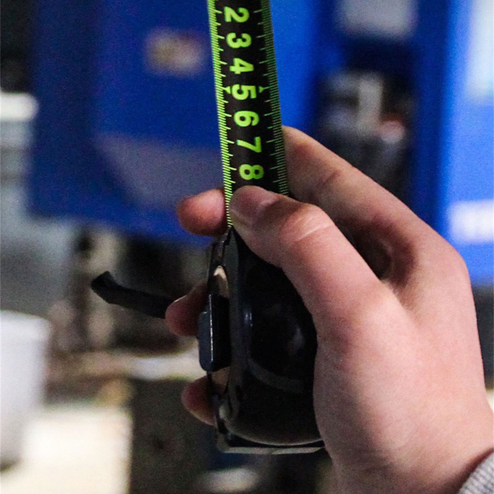 FEAMOS Measuring Tape,5/7.5/10M Self Locking Steel Tape Measure Black Fluorescent Tape Thickened Wear Resistant Fall Resistant Measuring Tape