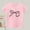 Pink, variant on lulshou Girls Shirts Girls' Fashion Casual Letter Printed Round Neck Short Sleeve Top Summer Tops