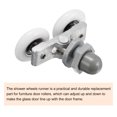 thumbnail image 4 of Unique Bargains Rouleaux de Porte de Douche, Rouleau Double de Douche avec Diamètre de 27 mm, Pièces de Rechange pour Rouleau de Porte en Verre, Lot de 2, 4 of 6