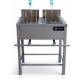 thumbnail image 1 of Freidora Doble Bluelander de Aceite a Gas LP, Capacidad 40 Litros, con 2 Canastillas, 1 of 5