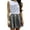 X-121Grey, variant on Womens Skirt High Waist Solid Color Pleated Sequins Stylish Comfortable Mini Skirt For Party Gold L