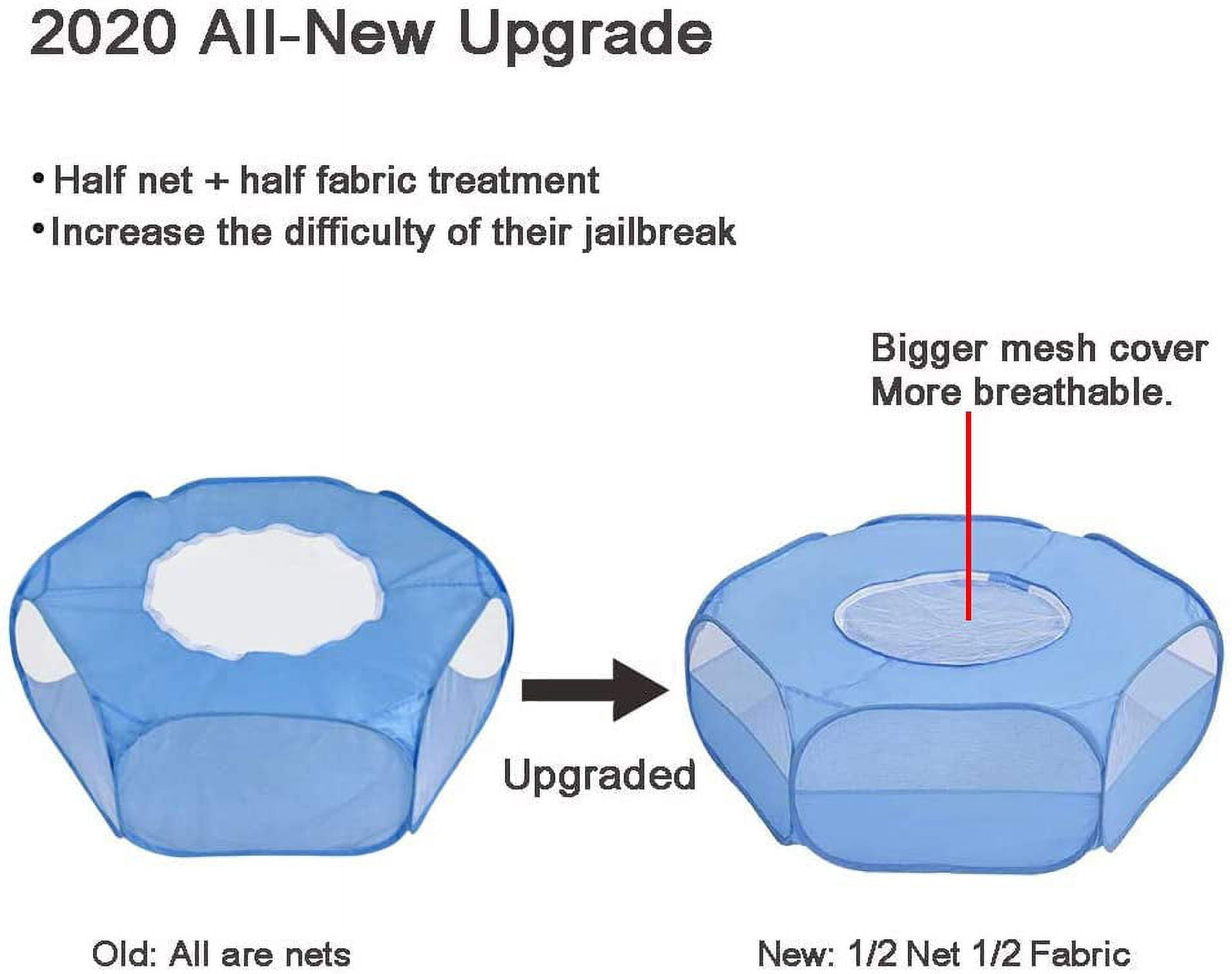 Small animal baby playpen with anti-escape portable breathable waterproof indoor playground fence cage cat puppy guinea pig hamster chinchilla rabbit