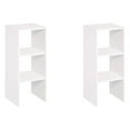 thumbnail image 1 of ClosetMaid Decorative Home Stacking 31" 2-Cube Organizer Storage, White (2 Pack), 1 of 4