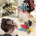 thumbnail image 2 of Fashion Acrylic Hair Claw Clip Large Wave Style Hairpins Hair Clamps Barrettes Hair Accessories Hairgrip Women Ponytail Headwear, 2 of 10
