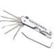 thumbnail image 1 of Lock Picking Set Foldable 7 In 1 Stainless Steel Lock Pick Set With Wrench Compact Training Kit(silver), 1 of 5