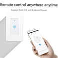 thumbnail image 2 of Hi,Fancy DS-123-1 Interrupteur Mural Wifi Intelligent Sans Fil 1 Gang 1800W Télécommande Interrupteur Intelligent Norme US pour Application Smart LIFE, 2 of 7