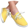 thumbnail image 3 of Women's Casual Low Top Sneakers Solid Color Breathable Lightweight Walking Shoes, 3 of 12