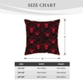thumbnail image 2 of KLL Red Skulls 2 Decorative Throw Pillow Covers Velvet Soft for Couch Sofa Bedroom Living Room Outdoor (No pillow core)- 18"x18", 2 of 5