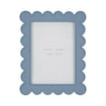 thumbnail image 6 of Decorative Scallop Edge Picture Frame for Home Decor - Elegant Photo Frame for Tabletop Accent, Mantel Display, or Living Room Decor - Stylish Bedroom Nightstand or Office Desk Decoration - 9", Blue, 6 of 10