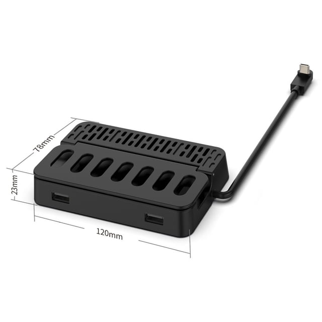 Base de conversión de TV multifunción para host Steam Deck Máquina portátil Steam Deck con estación de acoplamiento para puerto de cable de red