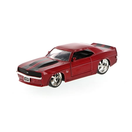 1969 Chevy Camaro, Red w/black stripes -  96949 - 1/32 scale Diecast Model Toy Car (Brand New, but NOT IN