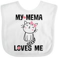 thumbnail image 3 of Inktastic My Mema Loves Me Girls Girls Baby Bib, 3 of 4